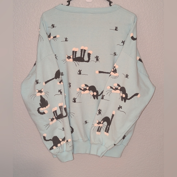 Cat  and Mouse "Snowbird" Lifestyles Vintage Sweatshirt - Picture 4 of 11